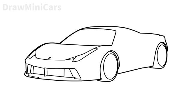 How to draw a FERRARI 458 ITALIA / drawing Ferrari 458 prior design 2009 sports car step by step смотреть онлайн