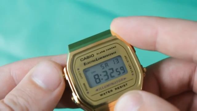 Casio A-168WG-9E Обзор и настройка смотреть онлайн