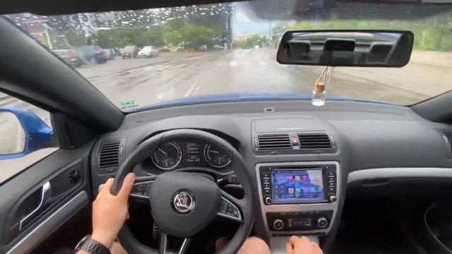 Chill Rain driving Octavia 2 vRS 2.0 tdi смотреть онлайн