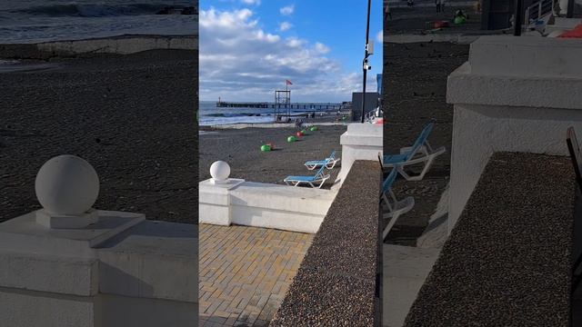 Пляж "Чайка". Набережная в Адлере. смотреть онлайн