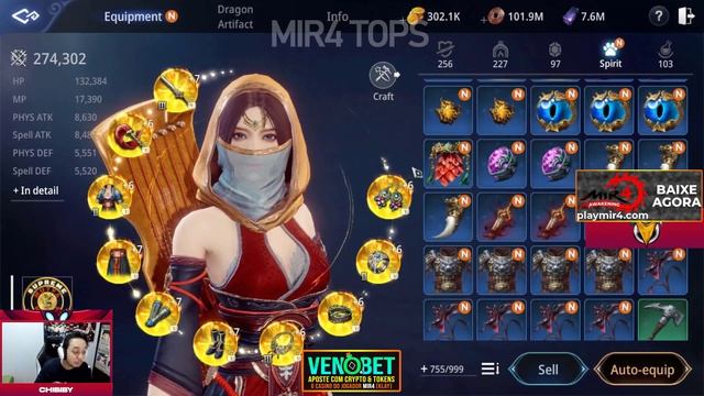 COMBINANDO MUITO RECURSO, DOUBLE LENDÁRIO, LENDÁRIO SONHO DO F2P - MIR4 смотреть онлайн