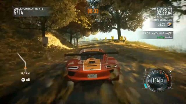 NFS The Run ''Porsche à l'attaque'' Porsche 918 RSR смотреть онлайн