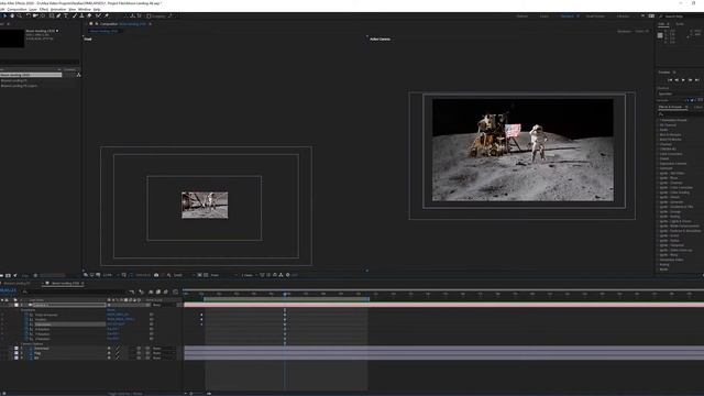 2.5D Parallax Effect - Speed Edit Timelapse - Moon Landing Apollo Mission