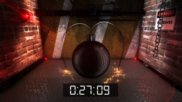 Explosive 1 Minute Countdown timer with a Fiery Fuse Bomb смотреть онлайн