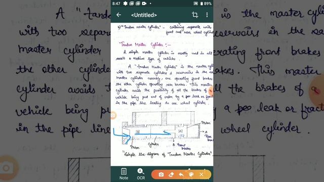 ME 206, Tandem master cylinder & wheel cylinder by Sonam Jangid смотреть онлайн