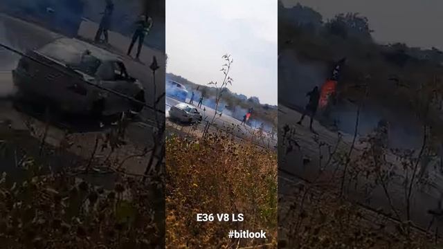 BMW e36 drift V8 LS | бмв е36 V8 тащит | bitlook PRO Am | 6км смотреть онлайн