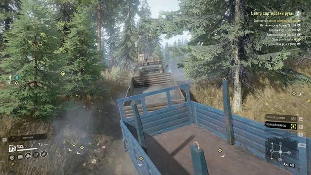 SnowRunner. Юкон. Подтопленные предгорья. Контракт "Секция конвеерной ленты №3"+ центр сортировки смотреть онлайн