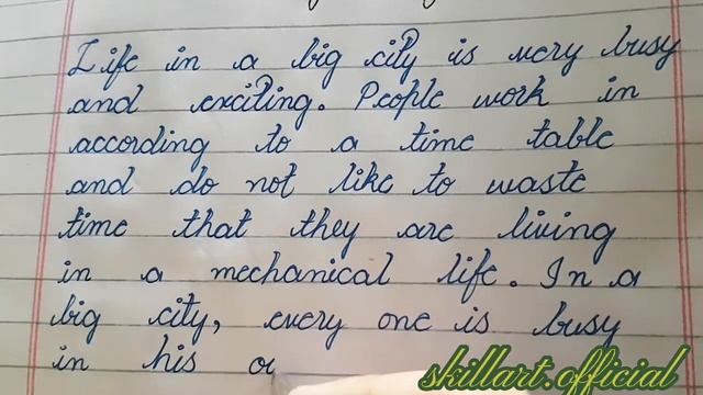 practice handwriting life in a Big city (eassy)#skillartofficial смотреть онлайн