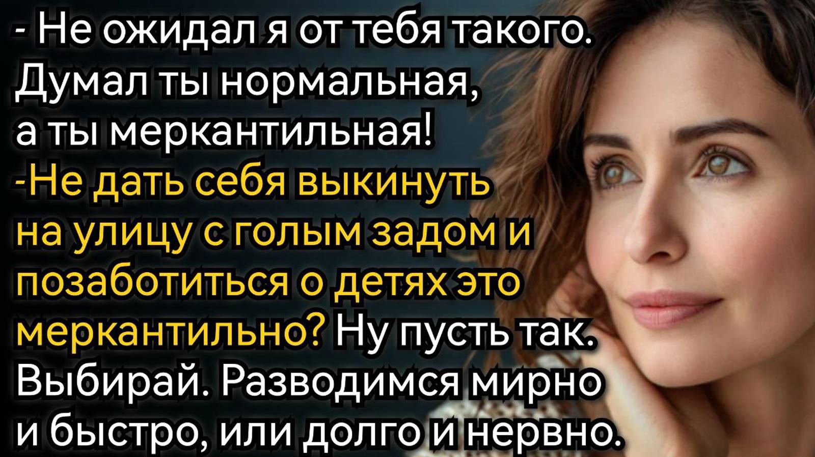 Истории из жизни. Благородство при разводе. Аудио рассказы смотреть онлайн