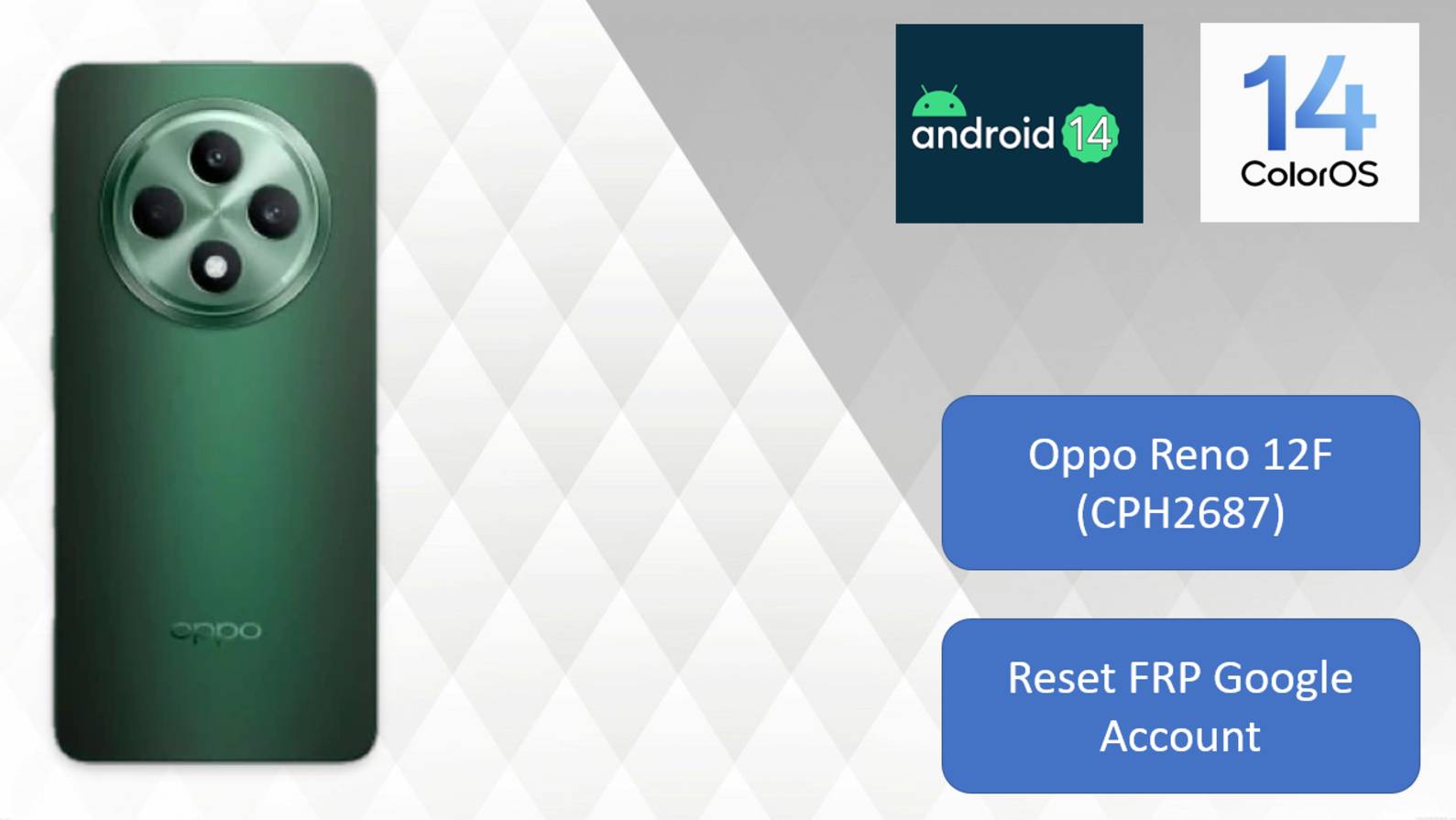 Oppo Reno 12F Reset FRP Google Account/14 Android/Сброс Гугл Аккаунта/Oppo Reno 12F Reset FRP Googl