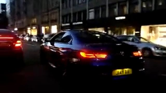 BMW M6 CRAZY exhausts, LOUD REVVING AND ACCELERATION on Sloan Street, London смотреть онлайн