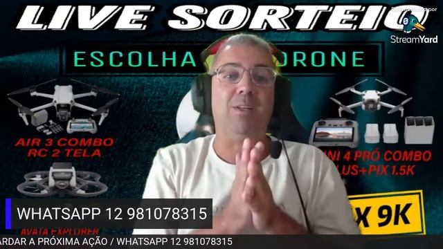 HOJE TEM AIR 3 COMBO E MINI 4 PRÓ COMBO PLUS NO CANAL Francisco - DRONE SHOW смотреть онлайн