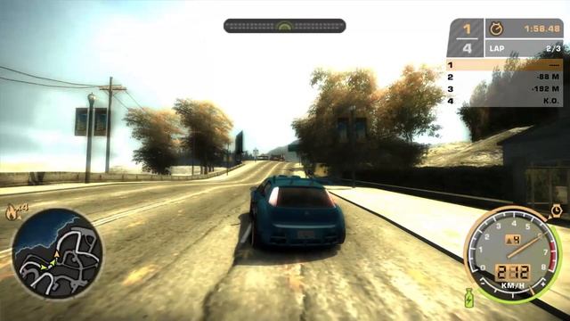 NFS Most Wanted / Level 6 Lap Knockout / Crazy Driving (Fiat Punto) смотреть онлайн
