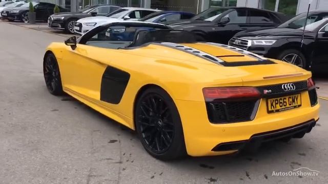 KP66GMY AUDI R8 SPYDER V10 QUATTRO YELLOW смотреть онлайн