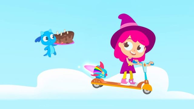 Помоги, Плам! МАЛЕНЬКИЙ ДИНОЗАВР не может найти свою маму! Мультфильмы про ведьм | Плам Супер Ведьм смотреть онлайн