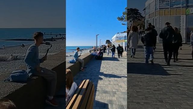 АДЛЕР. 31 МАРТА. НАБЕРЕЖНАЯ. ПЛЯЖ ЧАЙКА. смотреть онлайн