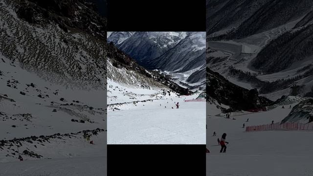 Конец спуска с Эльбруса