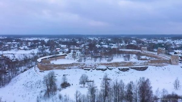 Russian from the sky, relaxing music cinematic background 8K Video