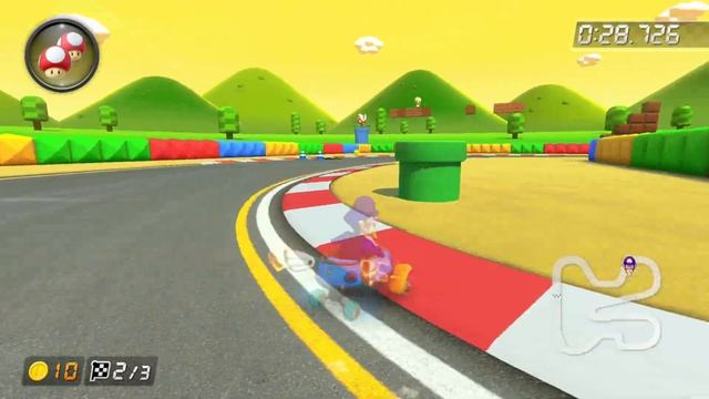 SNES Mario Circuit 3 [200cc] - 1:05.684 - Army (Mario Kart 8 Deluxe World Record) смотреть онлайн
