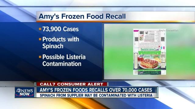 Amy's Frozen Foods recalls products with spinach смотреть онлайн