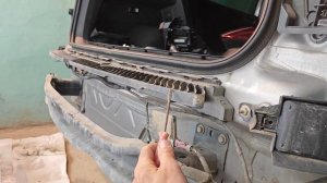 Снятие заднего бампера Тигуан 2 2021 года