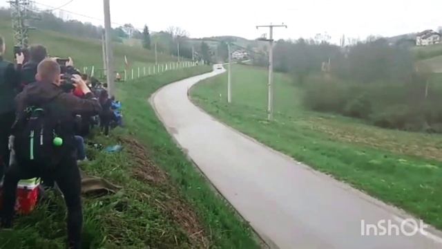 WRC Croatia Rally 2023 / SS8 / Rovanpera have a problem on slippy road... смотреть онлайн