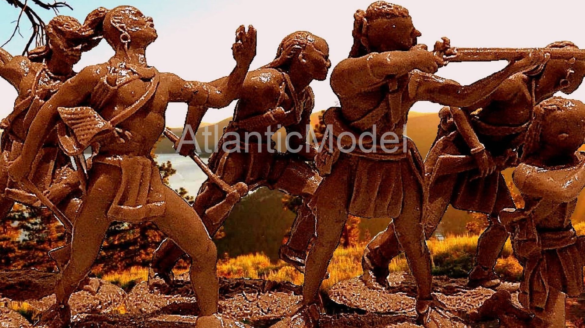 солдатики Barzso индейцы Гуроны набор 7 фигур 7 поз #5 Последний из Могикан ОРИГИНАЛ смотреть онлайн