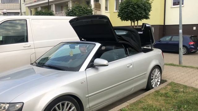 Audi a4 b6 Cabrio - składanie dachu смотреть онлайн