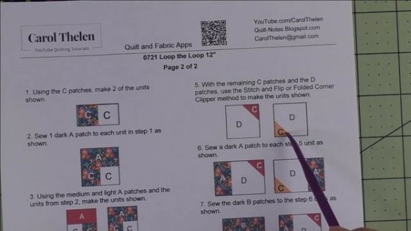 0721 Loop the Loop Jelly Roll Quilt Tutorial | Block of the Day 2023 | Jelly Roll Beginner Quilt