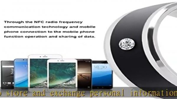 Smart Ring, NFC Multi-Function Smart Rings Magic Wearable Device Universal for Mobile Phone, Connec