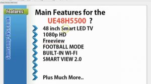 Samsung UE48H5500 - Compare Prices and UE48H5500 Review
