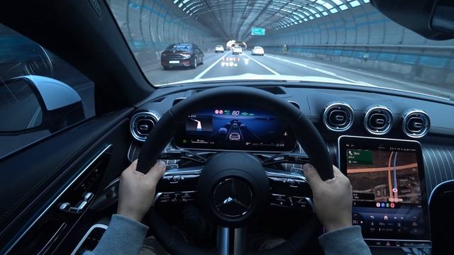 2024 Mercedes Benz CLE 450 4matic POV drive смотреть онлайн