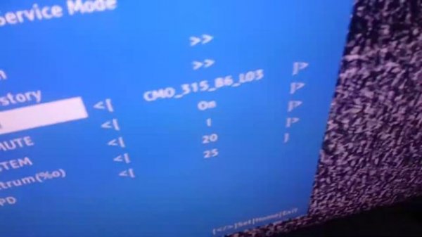 Menu tv sony service menu code factory Reset