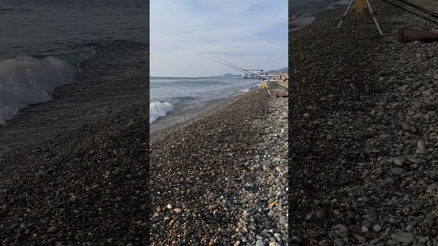 Адлер. Чёрное море ловля кефали. смотреть онлайн