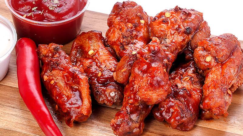 Крылышки Баффало/крылышки Баффало на сковороде/куриные крылышки смотреть онлайн