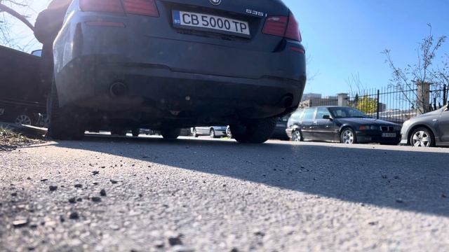 Bmw F10 535i Downpipe Sound MHD Stock Exhaust