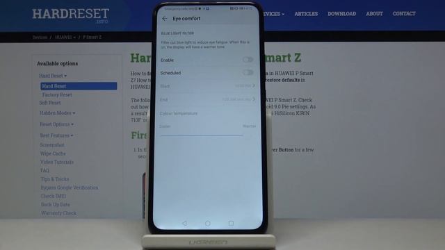 How to Enable Eye Comfort Mode in HUAWEI P Smart Z – Adjust Brightness смотреть онлайн