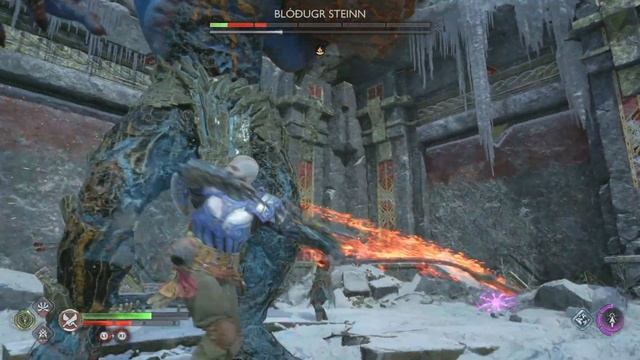 Troll Fight ❄️Blodugr Steinn❄️ - God of War Ragnarök - PS5 4K HDR смотреть онлайн
