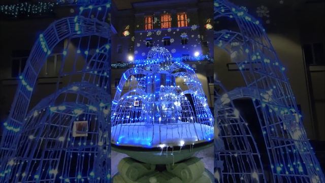 ДК Выборгский. Новогодняя подсветка. смотреть онлайн