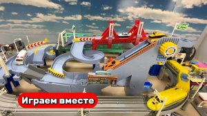 Строим крутую железную дорогу ! Видео для детей