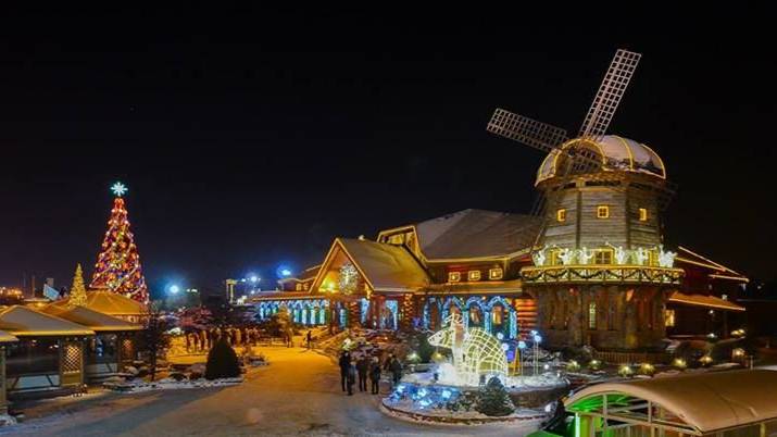 Рождество в Риге. Ресторан Лидо. Christmas in Riga, Lido смотреть онлайн