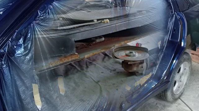 форд фокус замена порогов и задних арок ,полный окрас