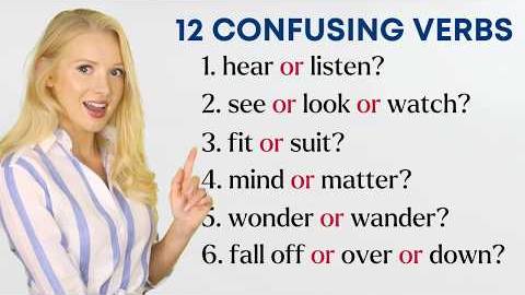 12 Confusing English Verbs