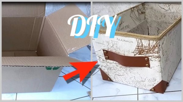 ОРГАНАЙЗЕР ДЛЯ  ХРАНЕНИЯ ВЕЩЕЙ СВОИМИ РУКАМИ из коробки / Организация хранения