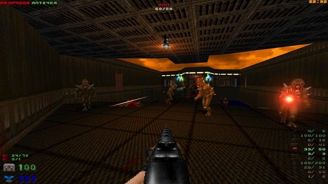 Brutal Doom v 22 Beta Test 4 Doom 2 map 01-04 смотреть онлайн