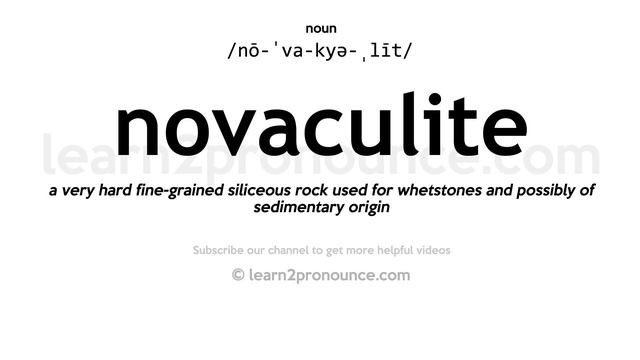 Pronunciation of Novaculite | Definition of Novaculite смотреть онлайн