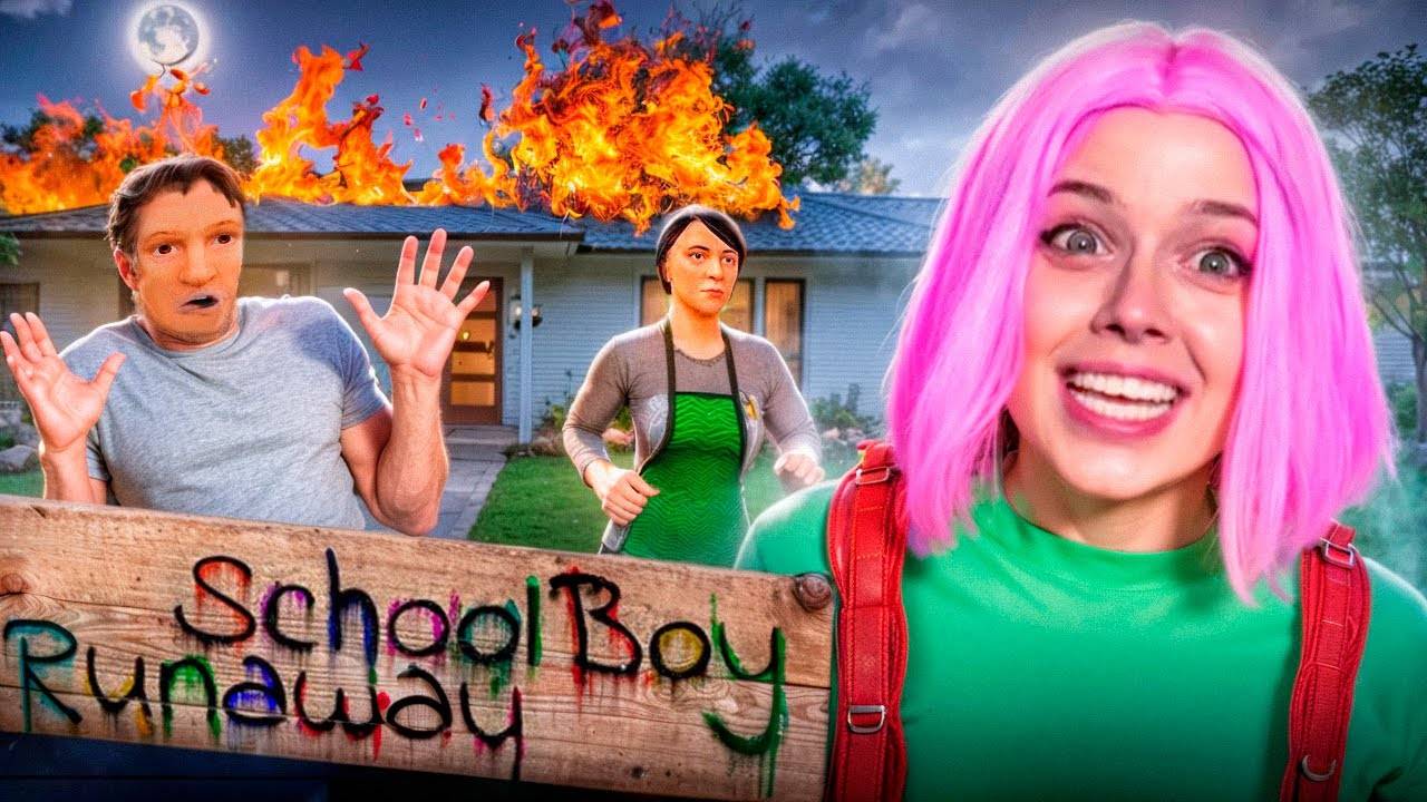 АЛИНКА СБЕЖАЛА НА МАКСИМАЛЬНОЙ СЛОЖНОСТИ ОТ ЗЛЫХ РОДИТЕЛЕЙ! SCHOOLBOY RUNAWAY! смотреть онлайн