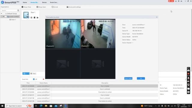 SmartPss Lite Configure Event And Alarm By XVR/Access Control