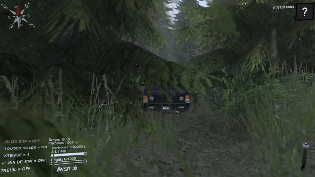 Spintires #2 Range Rover Classic v8 level_black _diamond смотреть онлайн