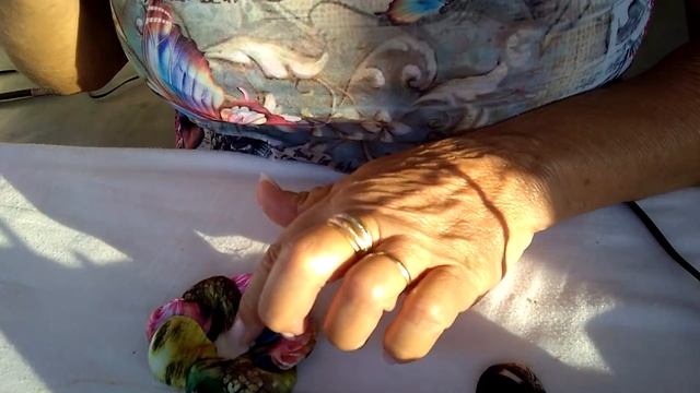 Linda flor boleada de tecido. смотреть онлайн